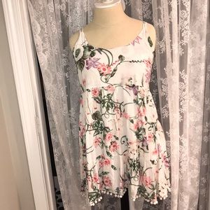 ‼️PRICE DROP‼️ Boutique Floral Pom Pom Dress W M